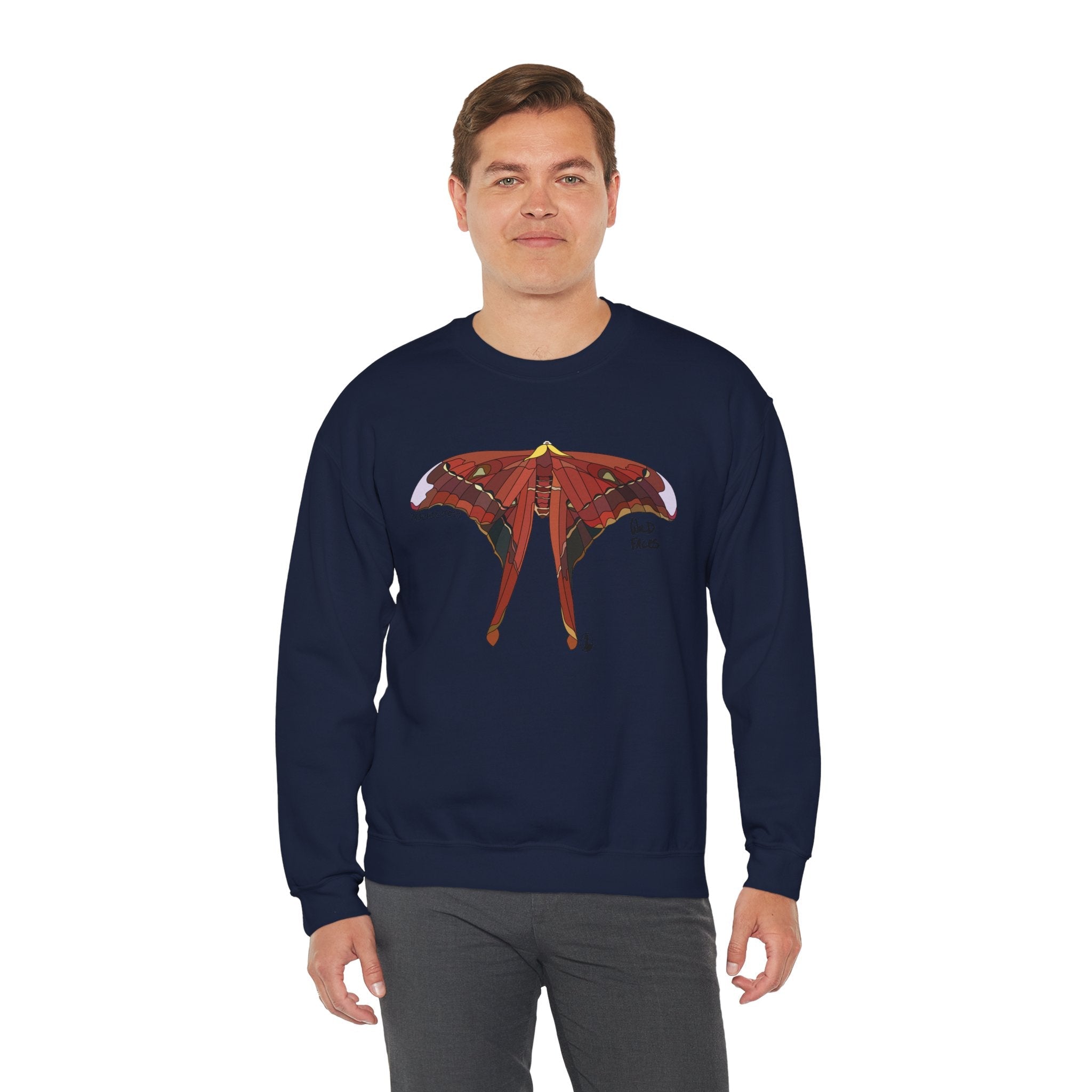 Hercules Moth Sweatshirt | Unisex Heavy Blend™ Crewneck Printify