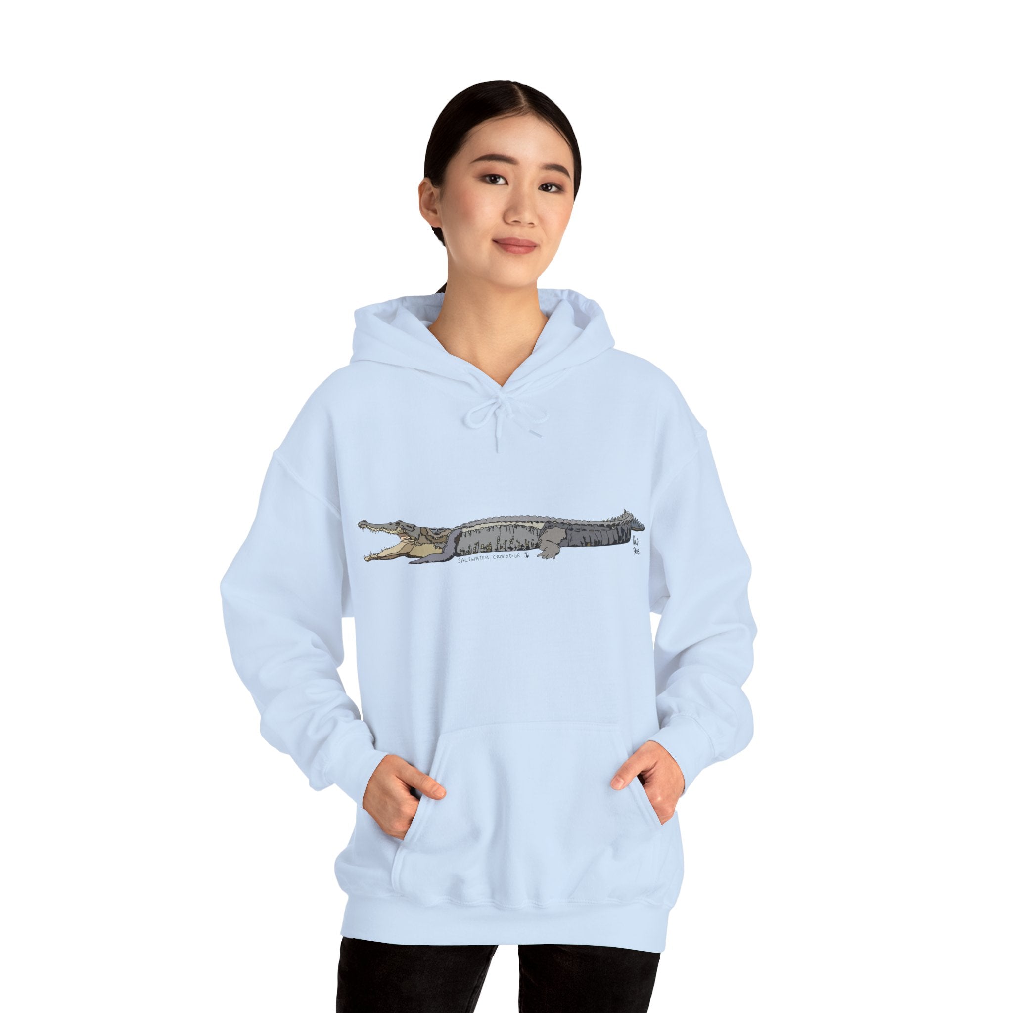 Saltwater Crocodile | Unisex Heavy Blend™ Hooded Sweatshirt Printify