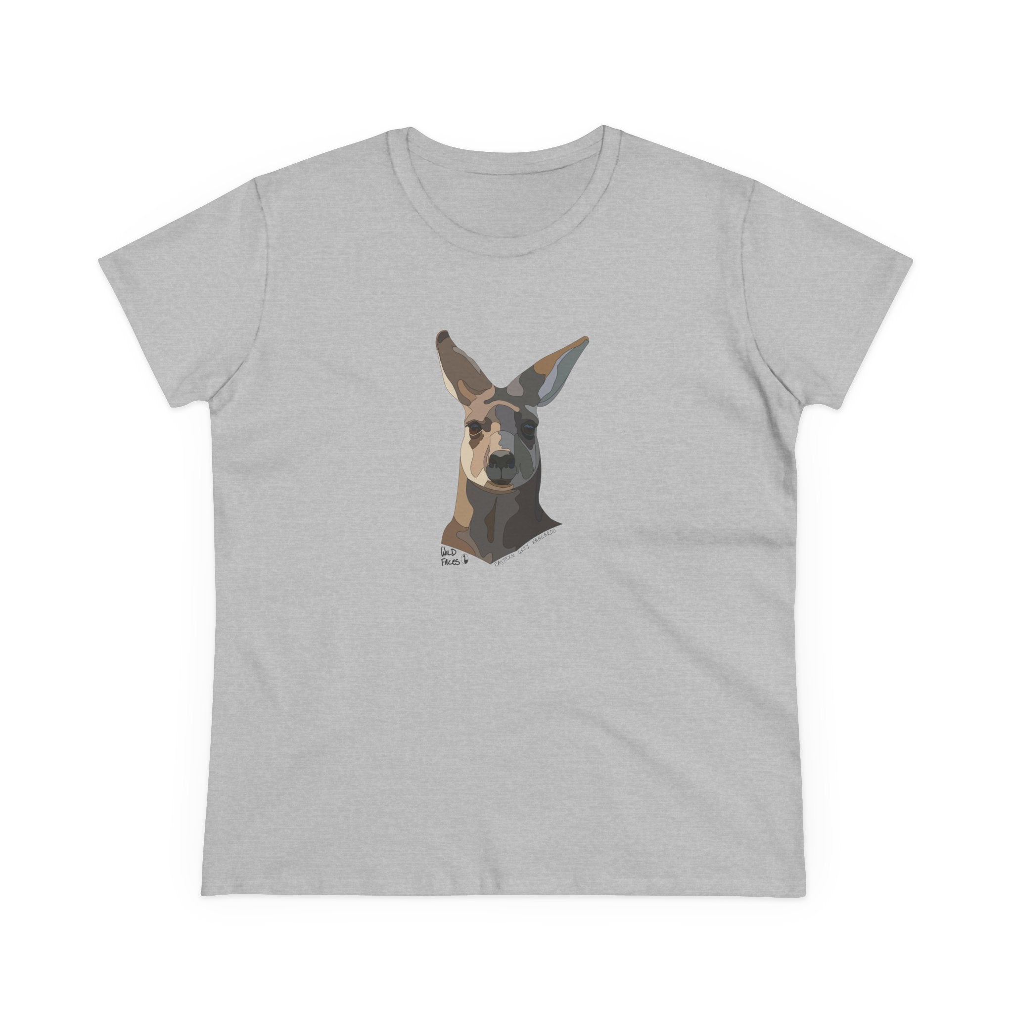 Eastern Grey Kangaroo - Women's Midweight Cotton Tee