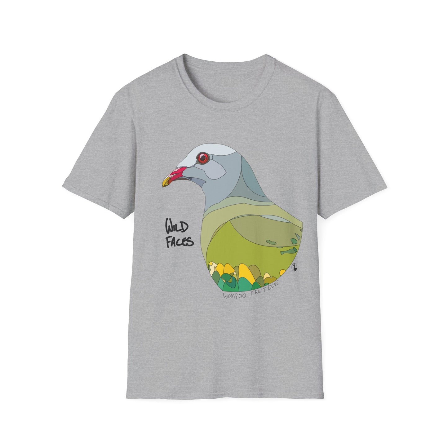 Wompoo Fruit Dove - Unisex Softstyle T-Shirt Printify