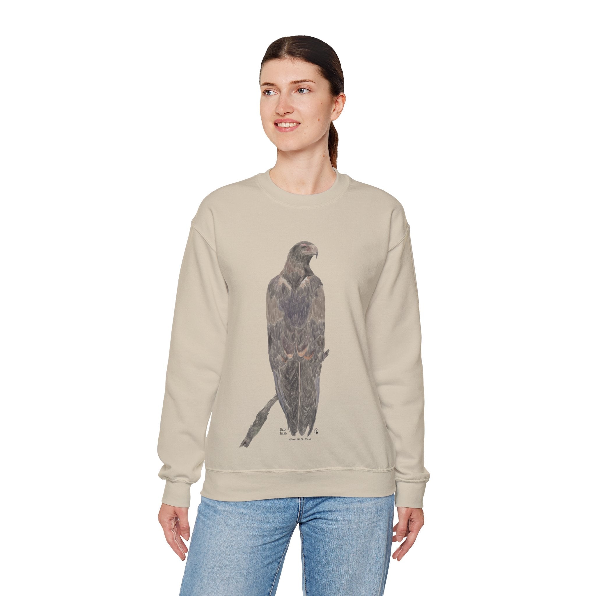 Wedge-tailed Eagle (pastel design) | Unisex Heavy Blend™ Crewneck Printify