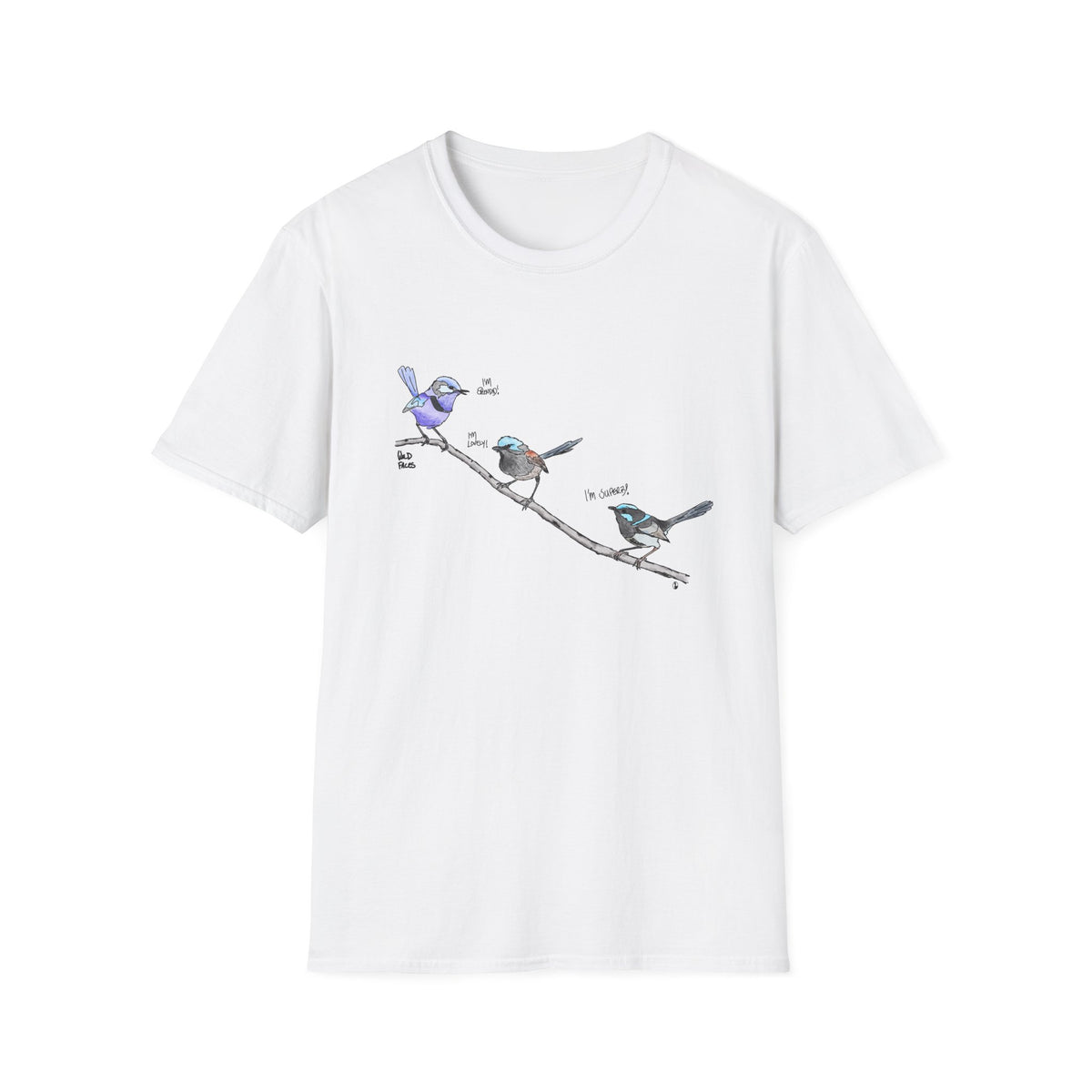 A trio of  Fairy-wrens (spendid, superb and lovely) - Unisex Softstyle T-Shirt