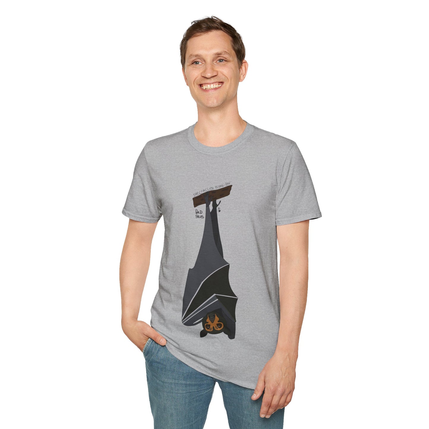 Spectacled Flying Fox - Unisex Softstyle T-Shirt