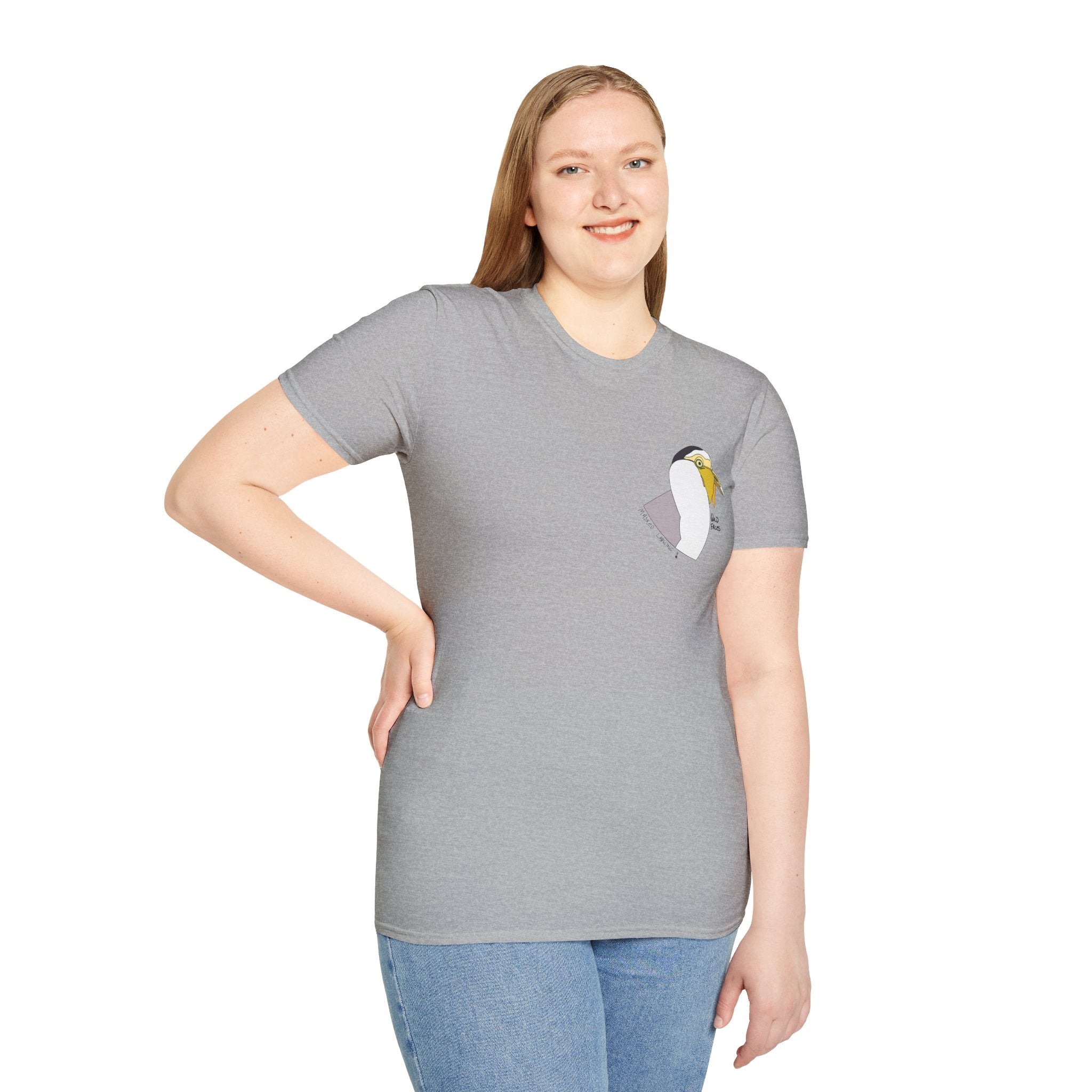 Masked Lapwing - Small design - Unisex Softstyle T-Shirt Printify