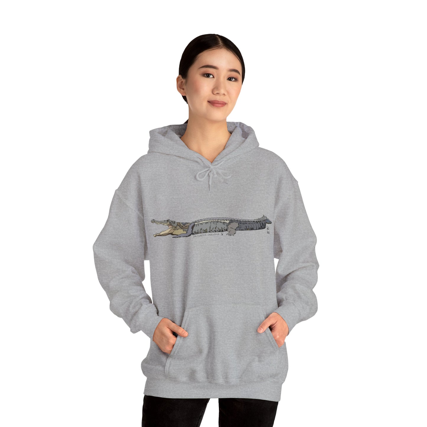 Saltwater Crocodile | Unisex Heavy Blend™ Hooded Sweatshirt