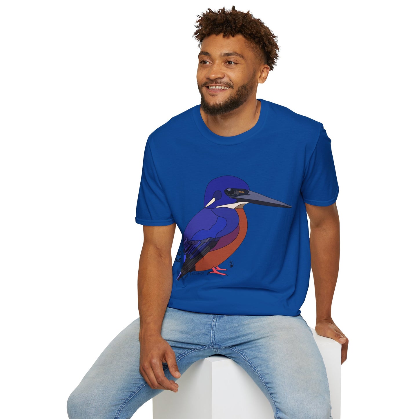 Azure Kingfisher - Unisex Softstyle T-Shirt