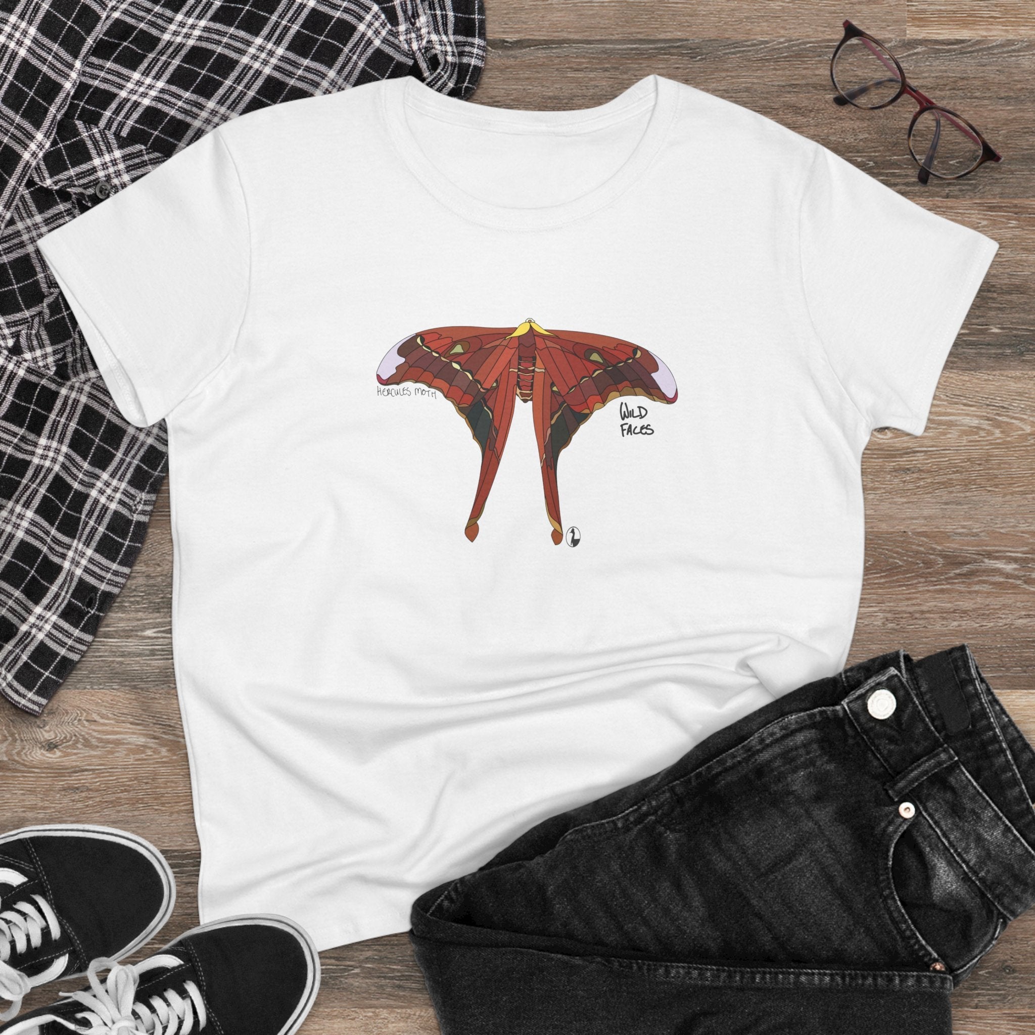 Hercules Moth - Women's Midweight Cotton Tee Printify