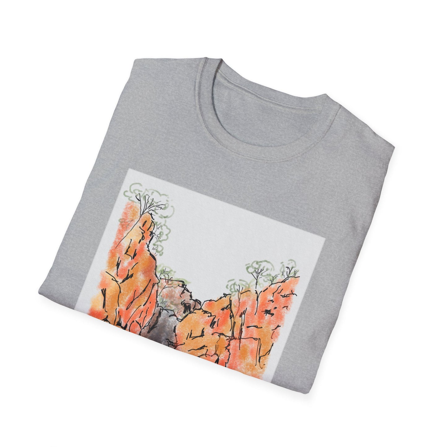 Southern Rockhole, Nitmiluk- Unisex Softstyle T-Shirt