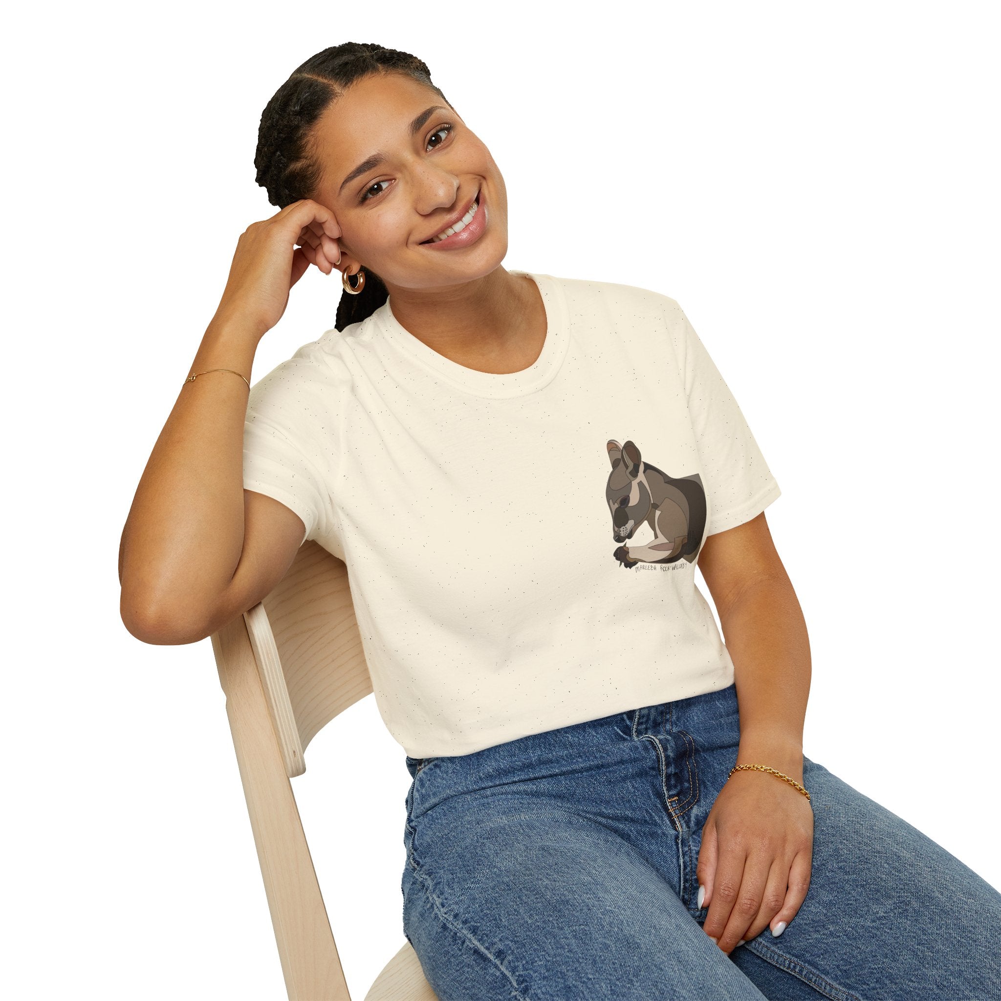 Mareeba Rock-wallaby - Small design - Unisex Softstyle T-Shirt Printify