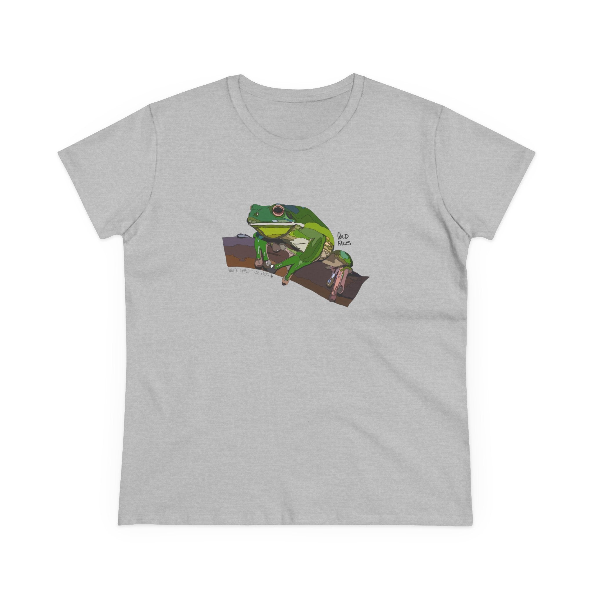 White-lipped Tree Frog - Women's Midweight Cotton Tee