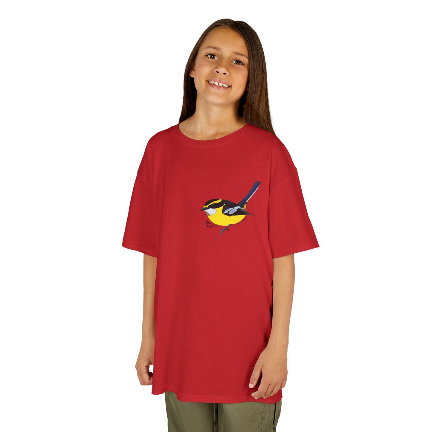 Yellow-breasted Boatbill | Kids Heavy Cotton™ Tee