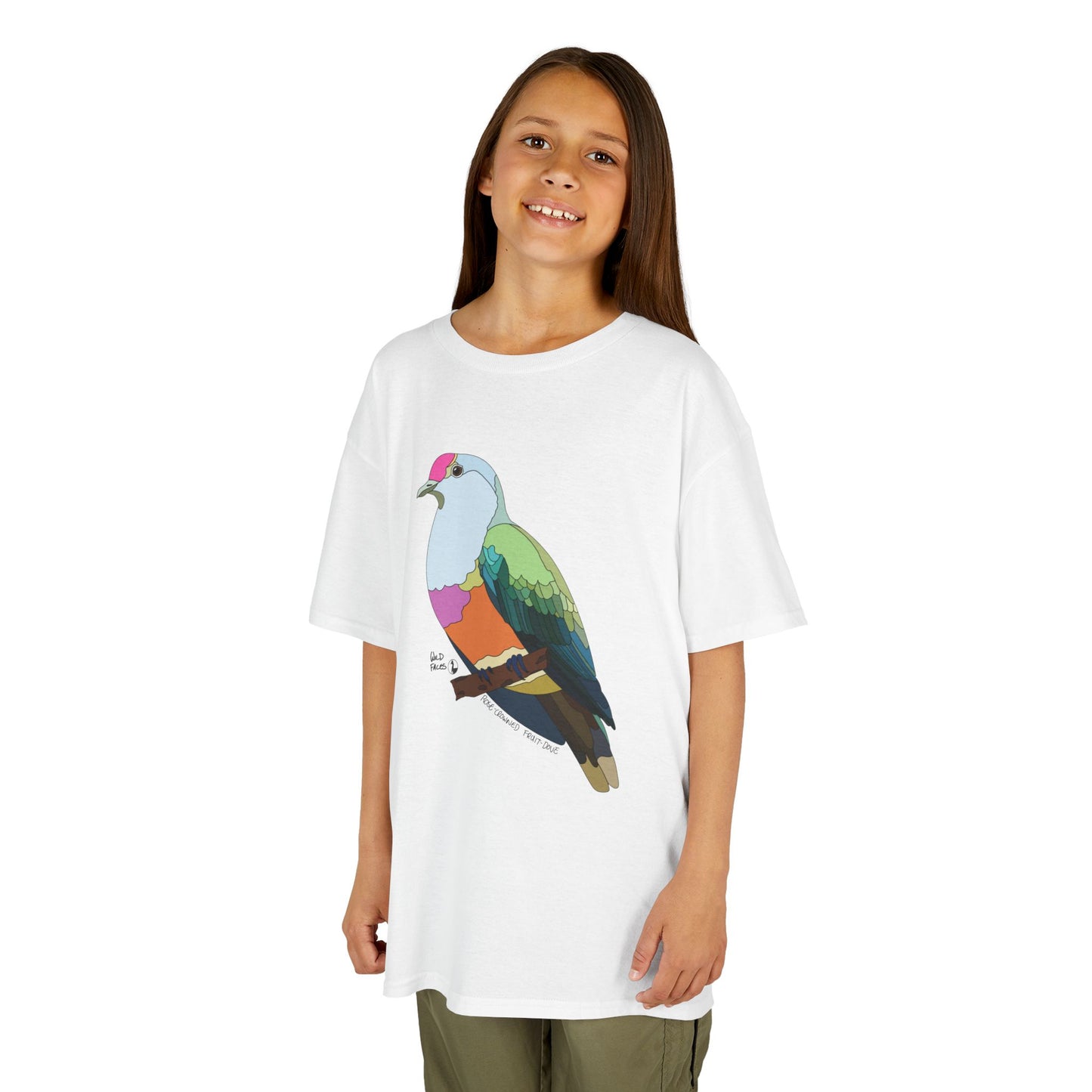 Rose-crowned Fruit Dove | Kids Heavy Cotton™ Tee