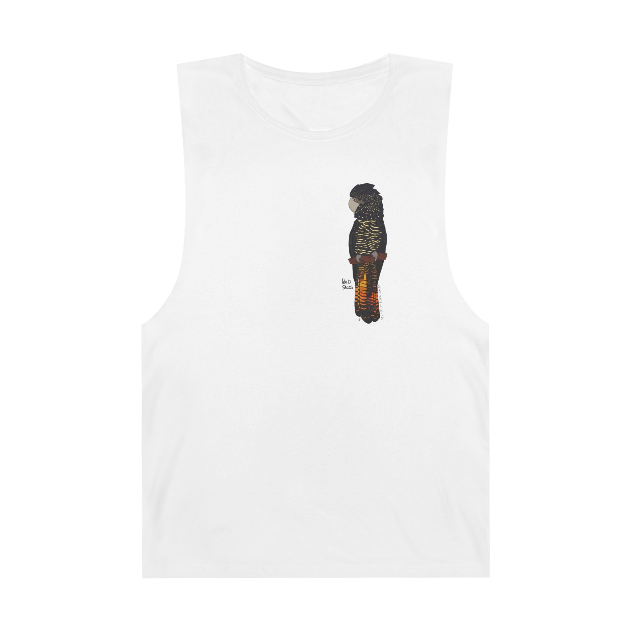 Red-tailed Black Cockatoo - Unisex Barnard Tank