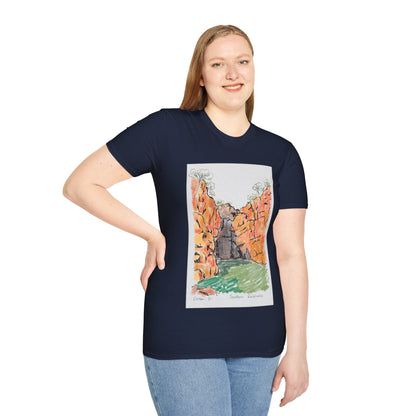 Southern Rockhole, Nitmiluk- Unisex Softstyle T-Shirt