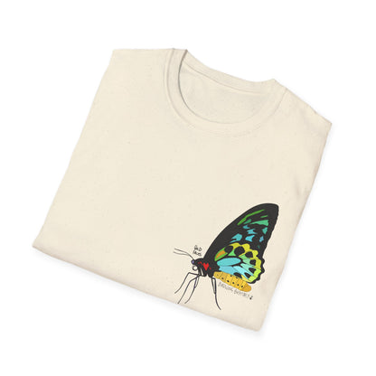 Birdwing Butterfly - Small design - Unisex Softstyle T-Shirt