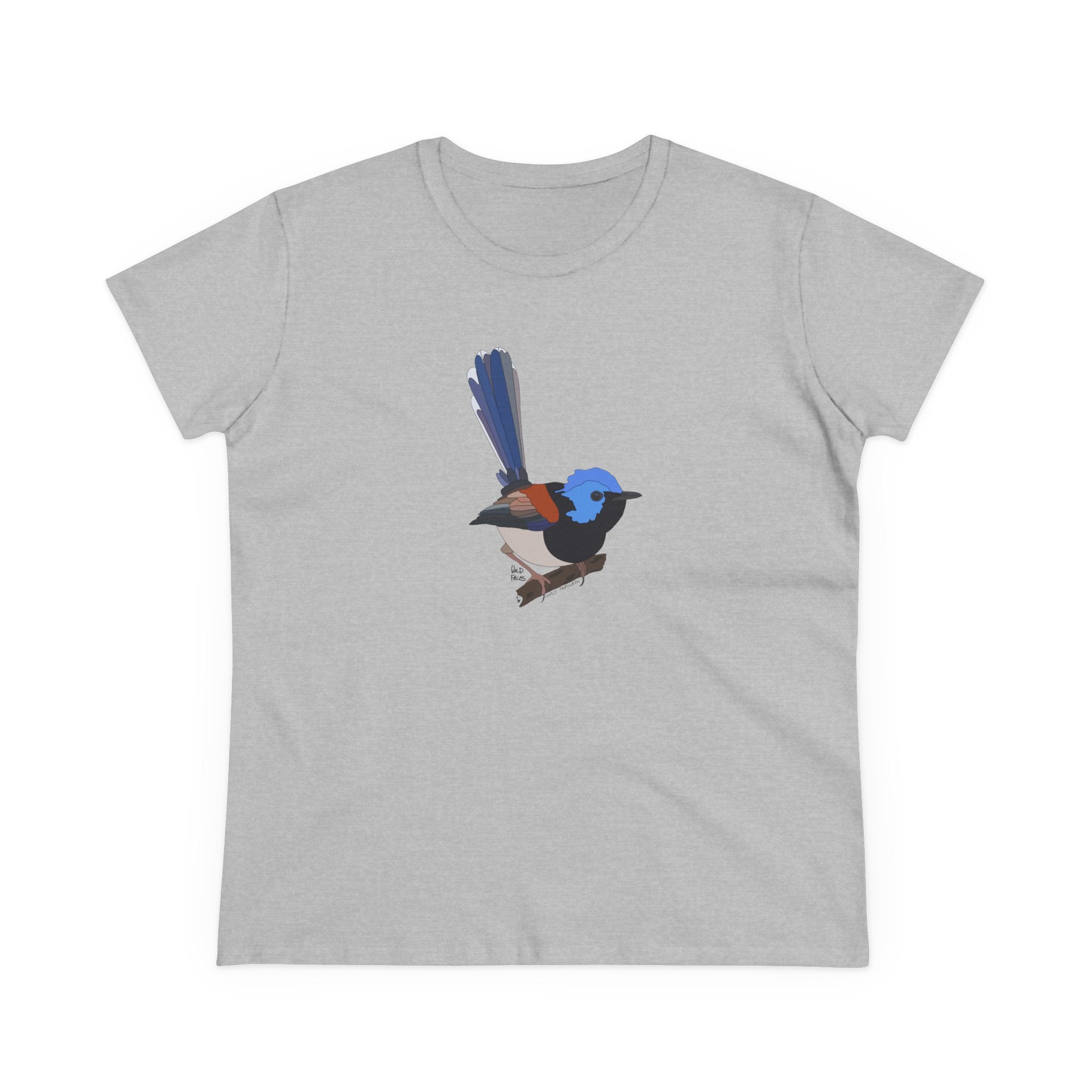 Lovely Fairywren - Women's Midweight Cotton Tee