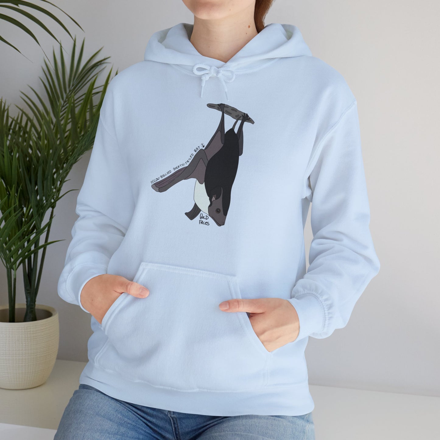 Yellow-bellied Sheath-tailed Bat | Unisex Heavy Blend™ Hooded Sweatshirt