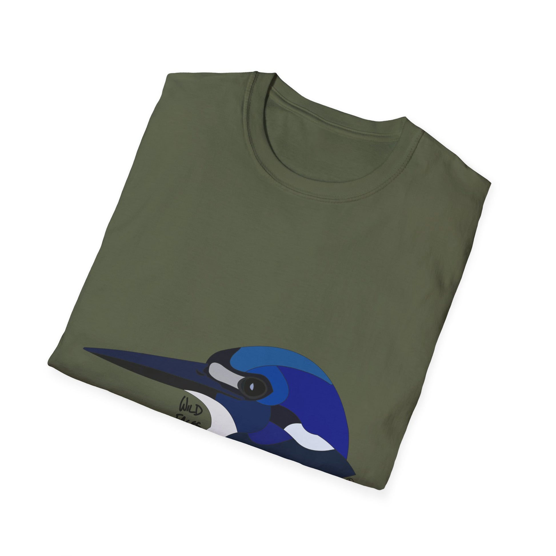 Forest Kingfisher - Unisex Softstyle T-Shirt Printify