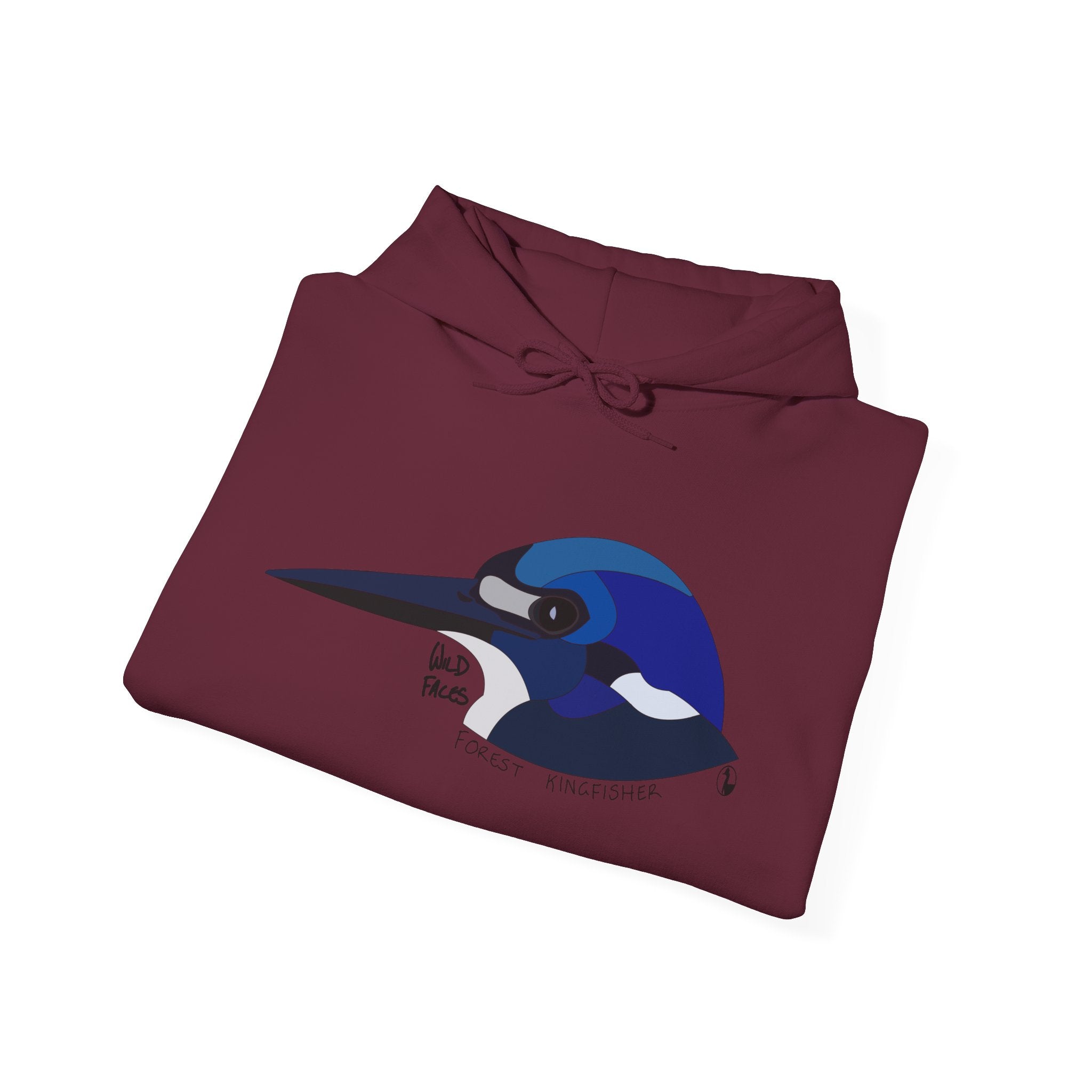 Forest Kingfisher Head | Unisex Heavy Blend™ Hooded Sweatshirt Printify