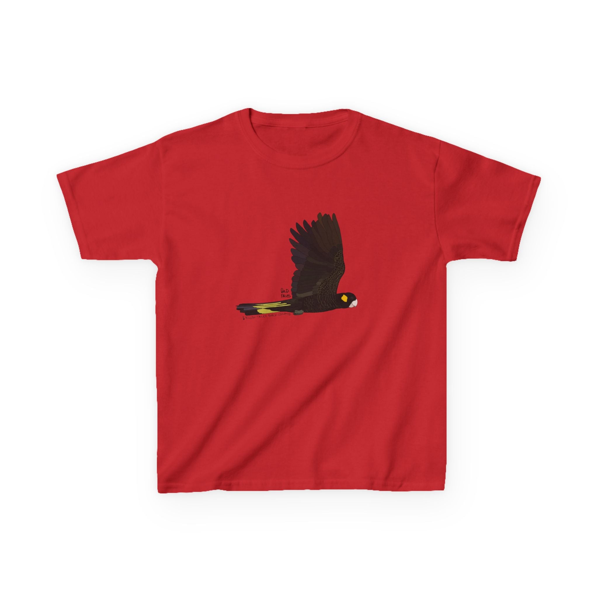 Yellow-tailed Black Cockatoo | Kids Heavy Cotton™ Tee