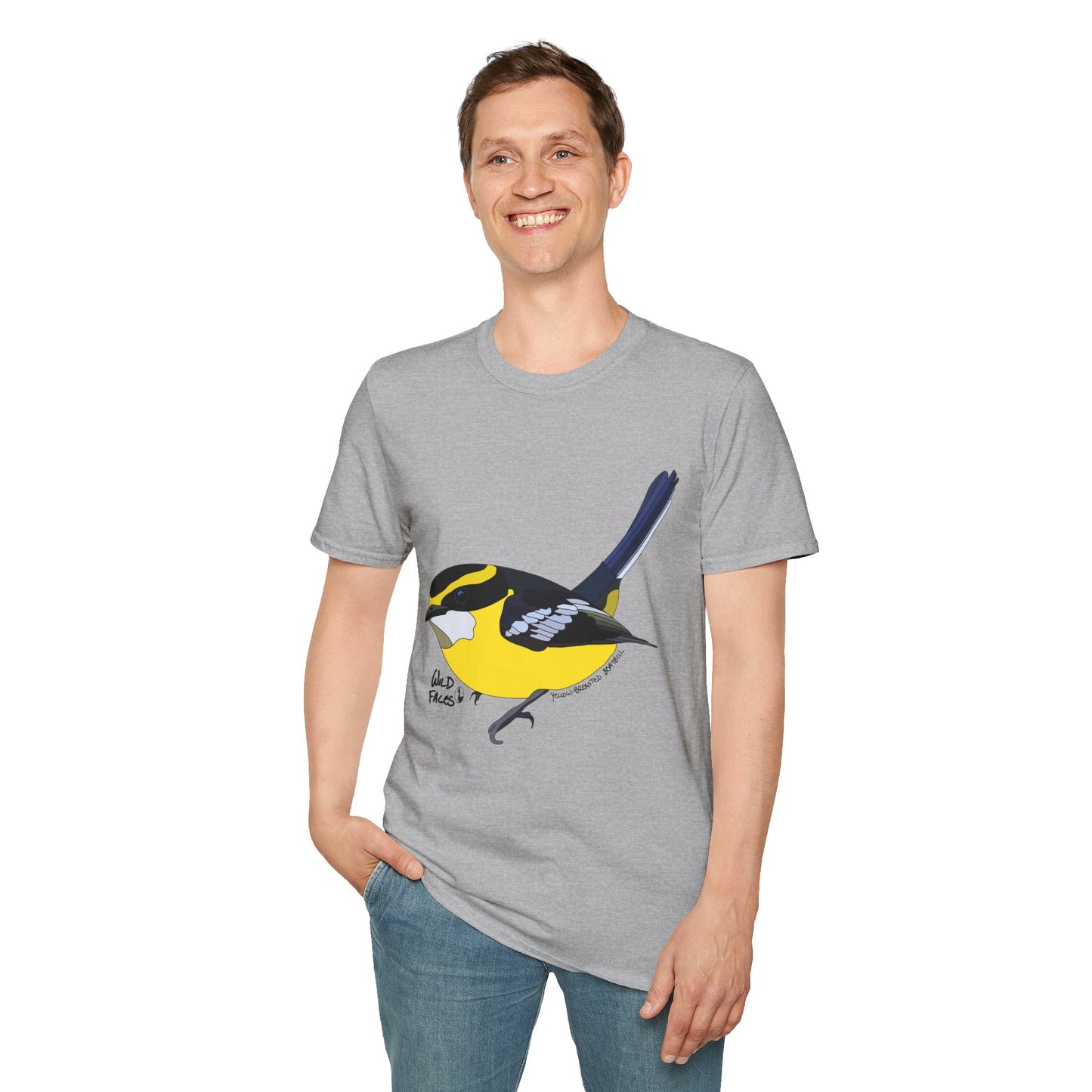 Yellow-breasted Boatbill - Unisex Softstyle T-Shirt