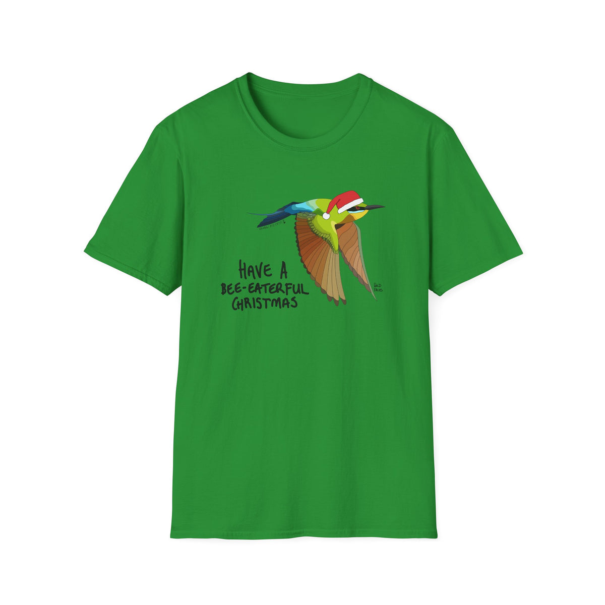 Have a bee-eaterful Christmas - Rainbow Bee-eater (in flight) - Unisex Softstyle T-Shirt