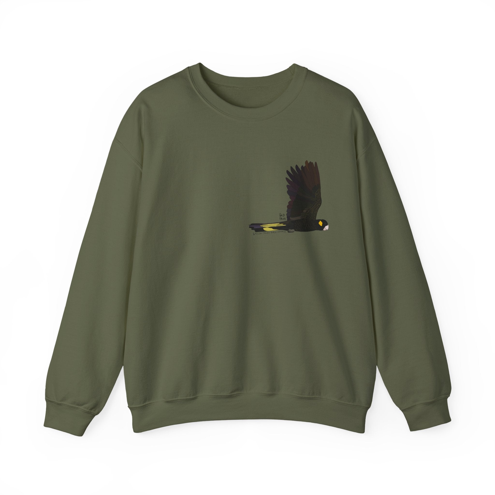 Yellow-tailed Black Cockatoo | Unisex Heavy Blend™ Crewneck
