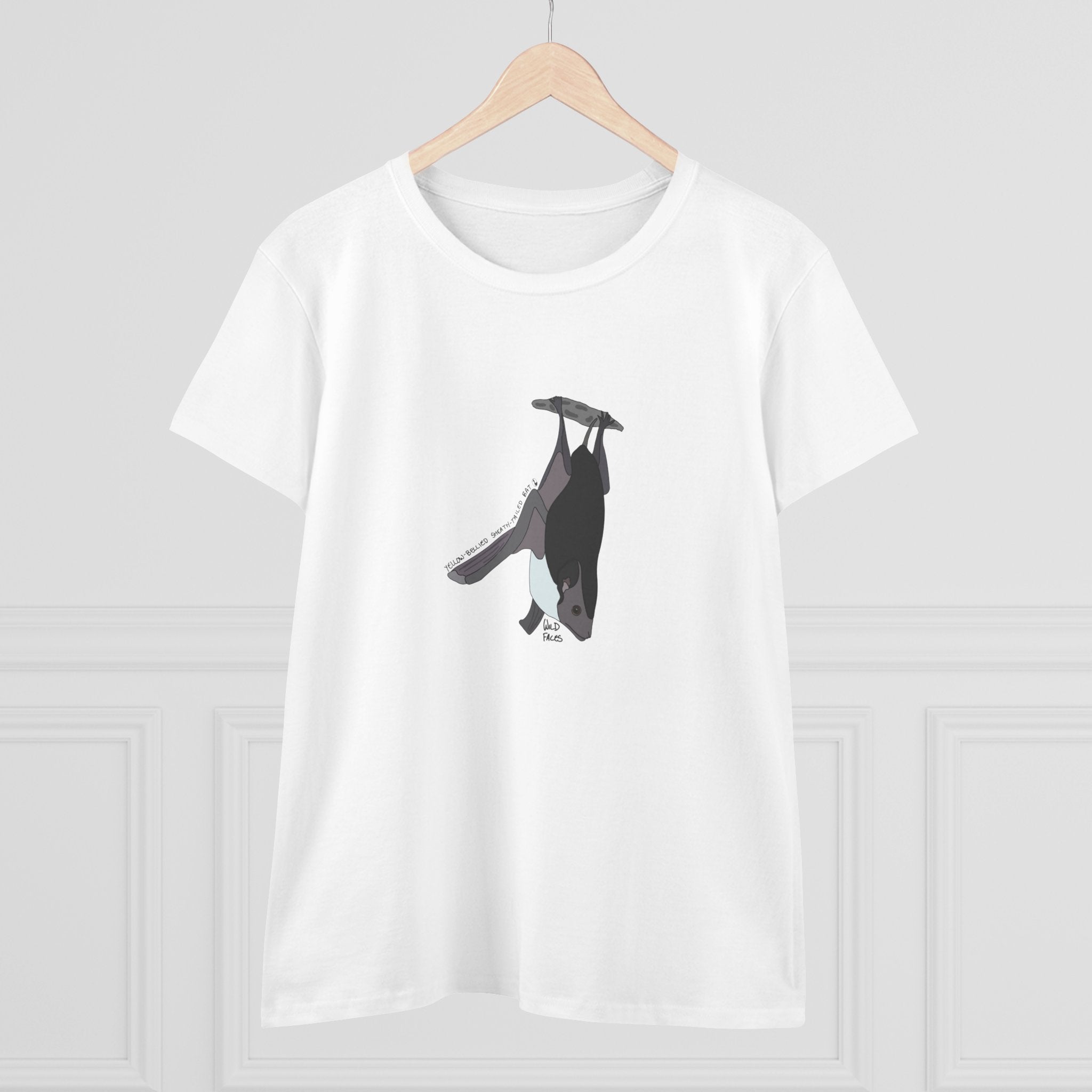 Yellow-bellied Sheath-tailed Bat - Women's Midweight Cotton Tee Printify