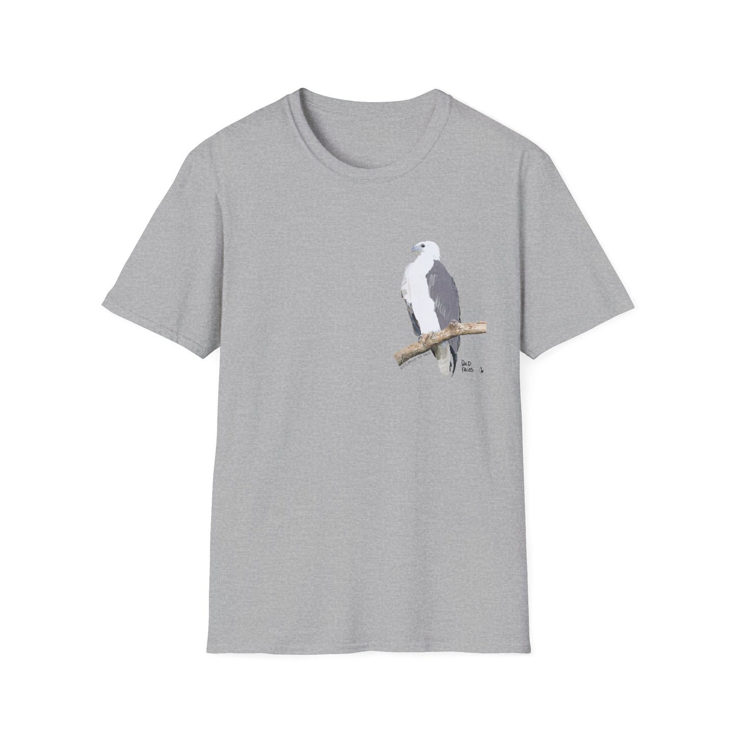 White-bellied Sea Eagle - Small design - Unisex Softstyle T-Shirt