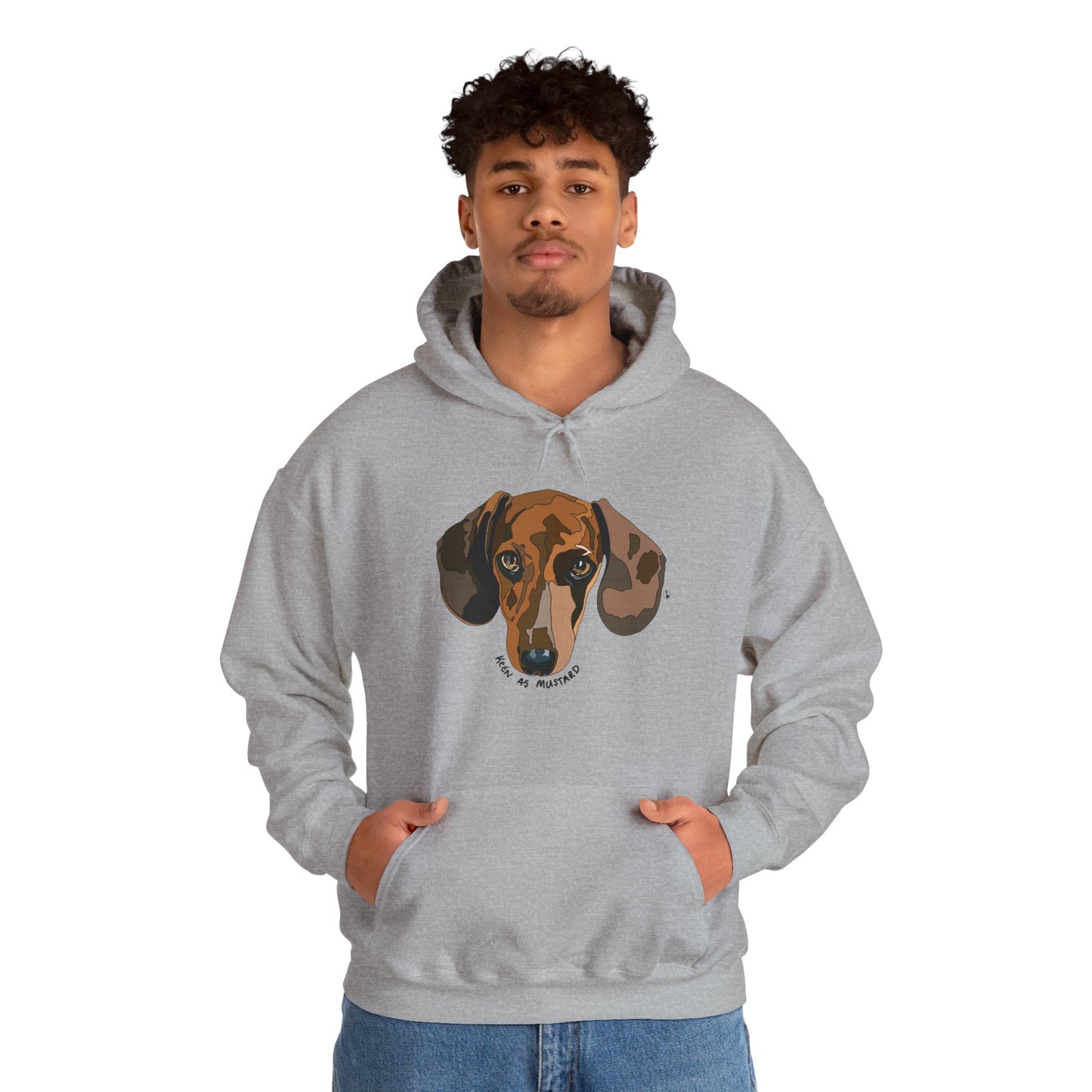 Dachshund (Keen as mustard) | Unisex Heavy Blend™ Hooded Sweatshirt