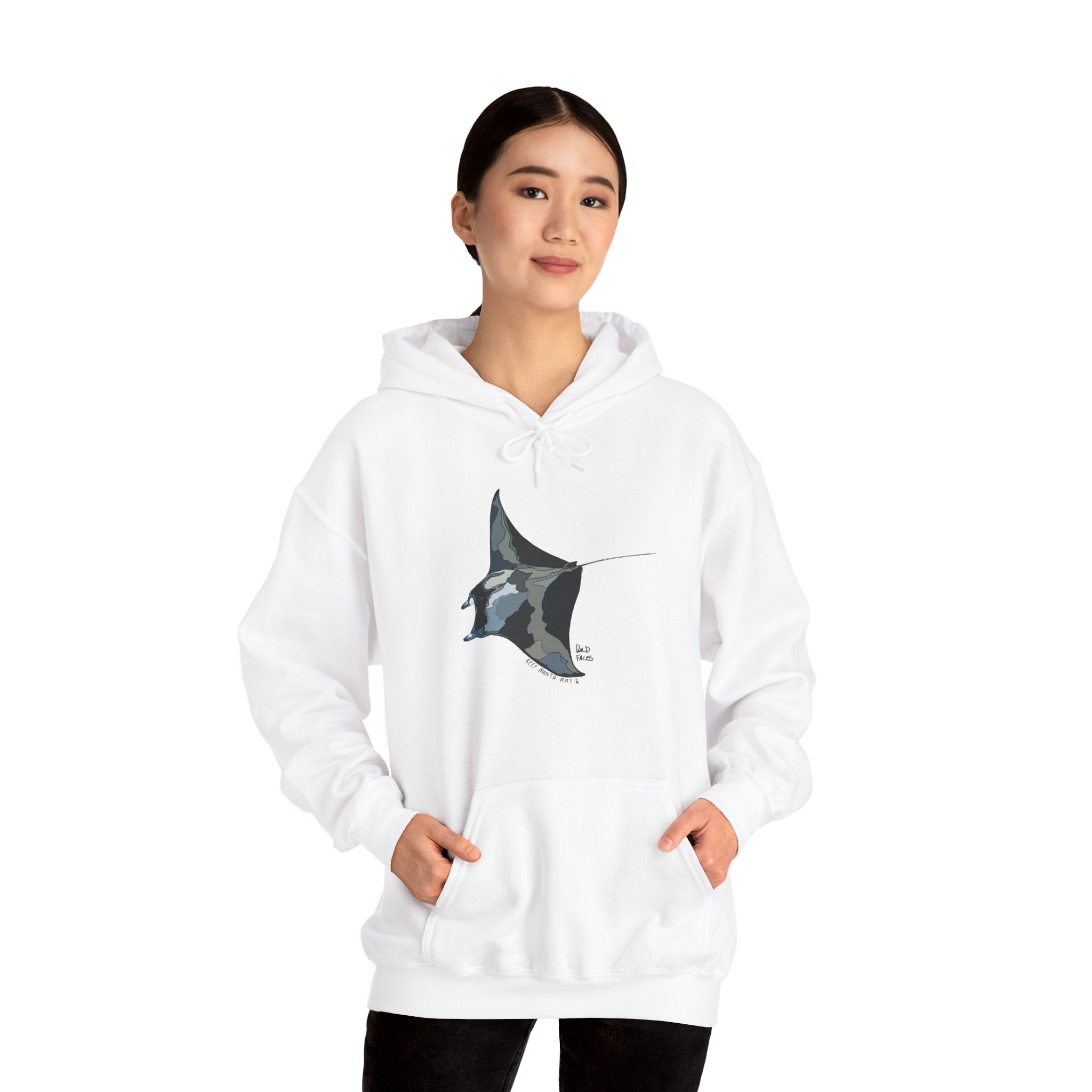 Reef Manta Ray | Unisex Heavy Blend™ Hooded Sweatshirt Printify