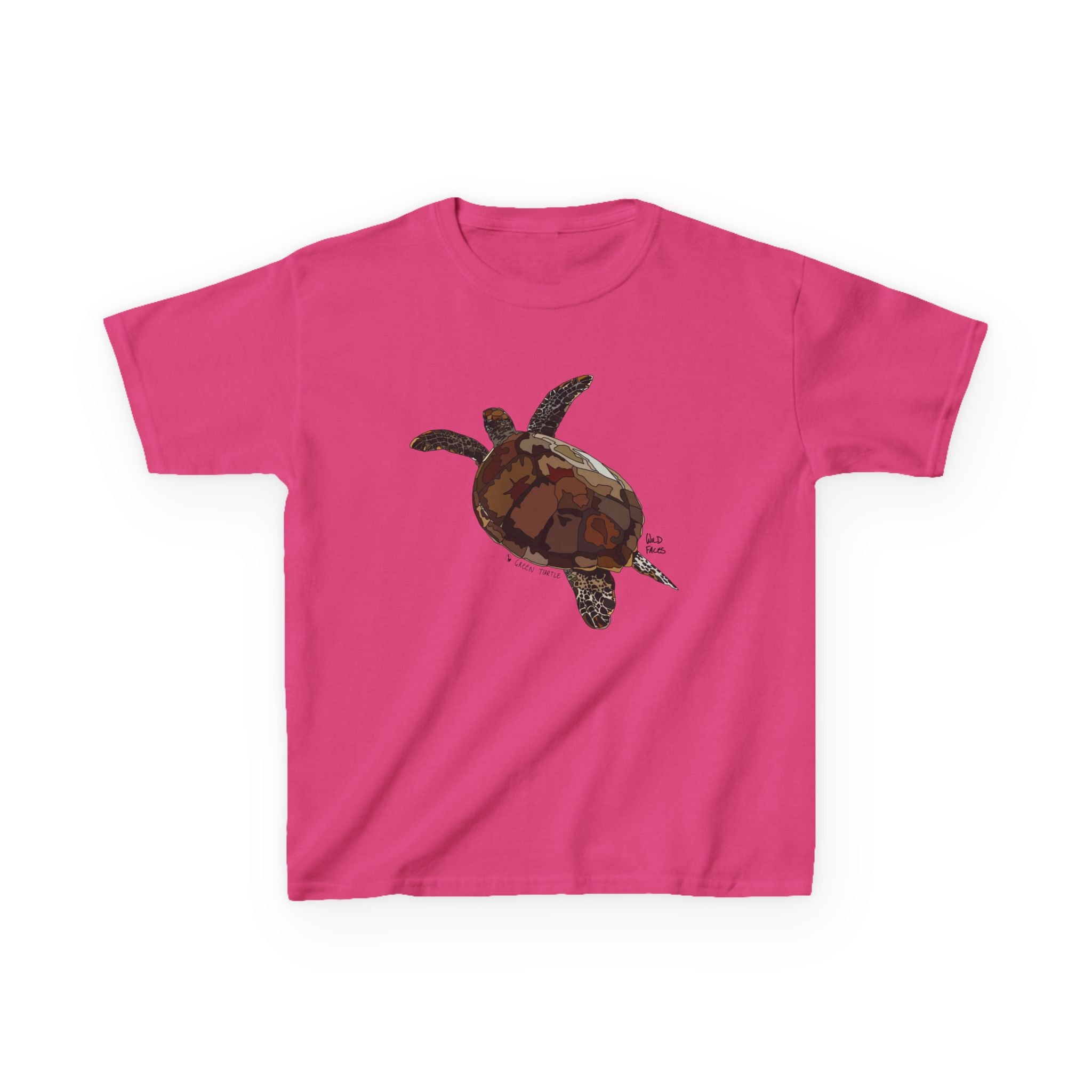 Green Turtle | Kids Heavy Cotton™ Tee Printify