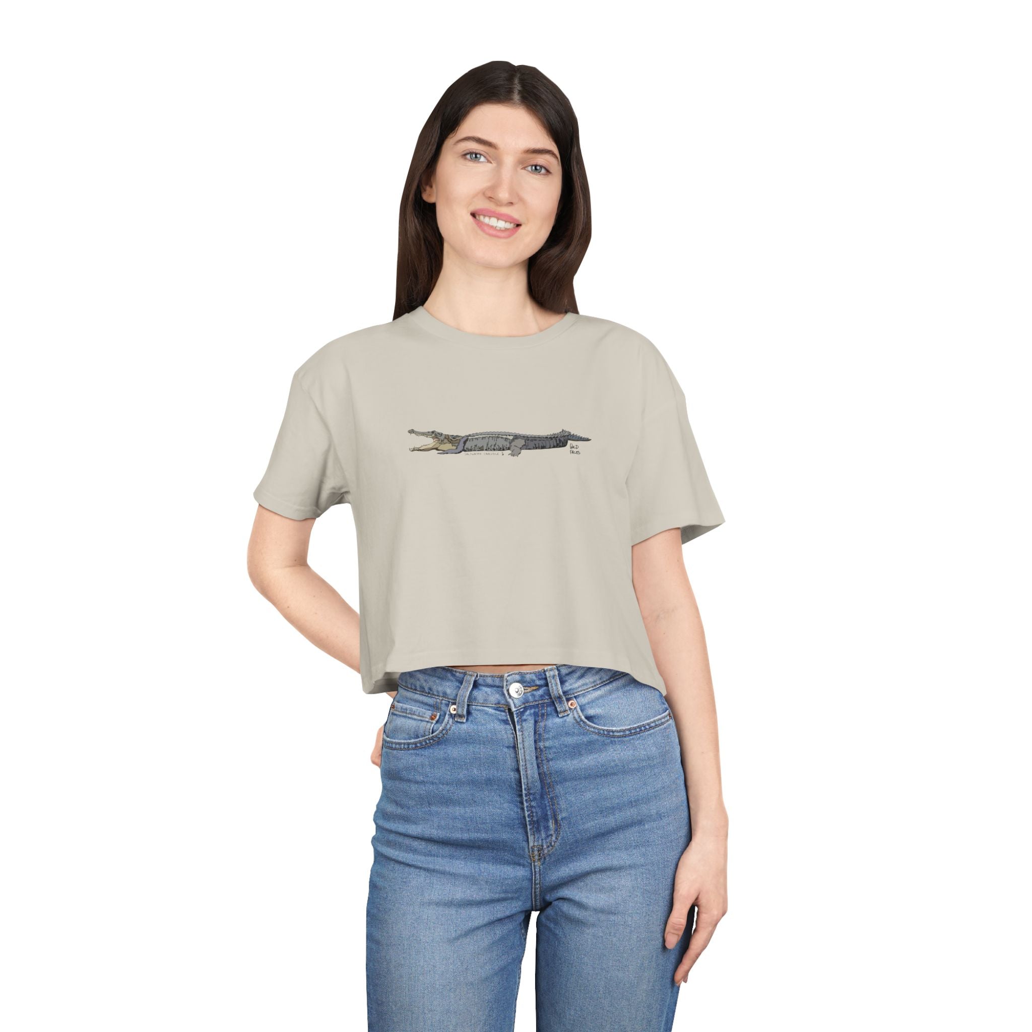 Saltwater Crocodile - Women's Crop Tee