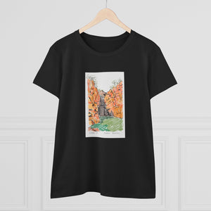 Southern Rockhole, Nitmiluk - Women's Midweight Cotton Tee Printify