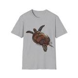 Green Turtle - Unisex Softstyle T-Shirt Printify