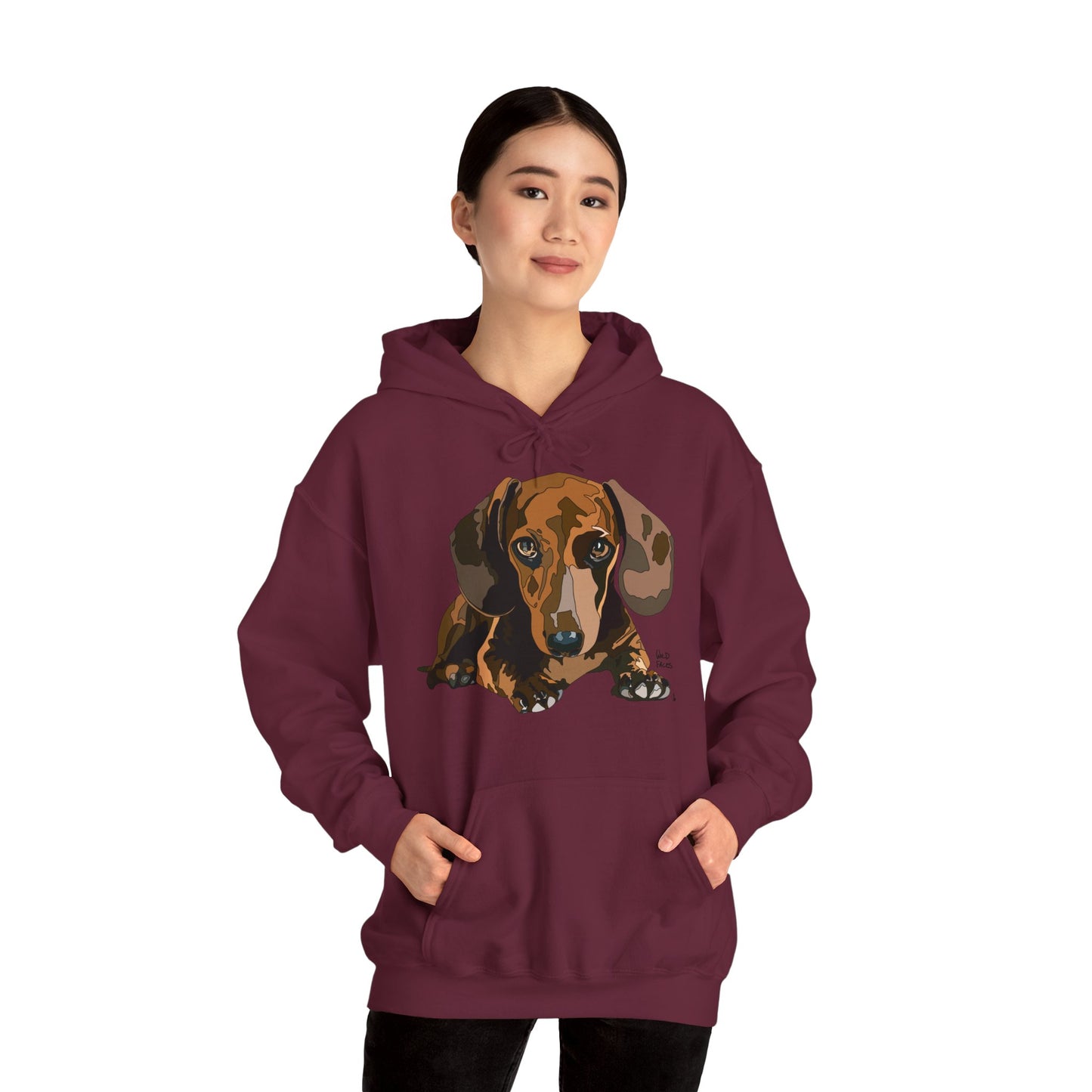 Dachshund (body) | Unisex Heavy Blend™ Hooded Sweatshirt