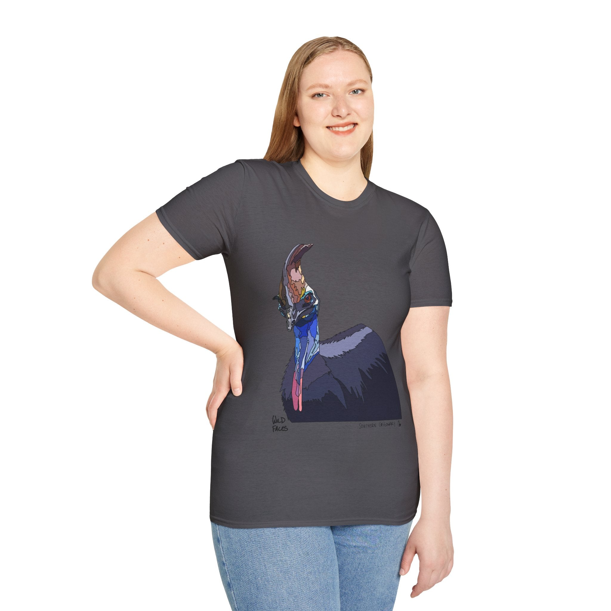 Southern Cassowary - Unisex Softstyle T-Shirt Printify